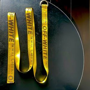 Off-White industrial yellow belt